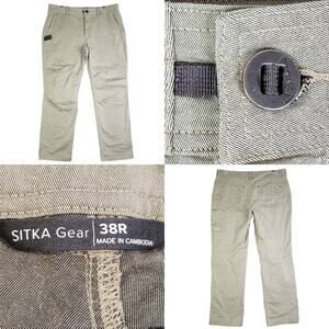 Sitka Gear Pants Men 38x32 Tan Back Forty Stretch Hunting Outdoor Utility